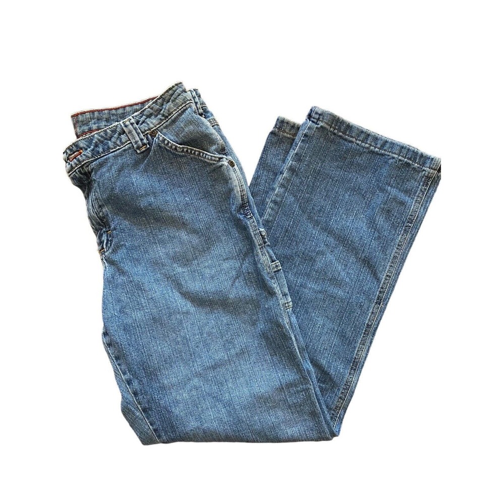 Wrangler Blues Women's Straight Leg Jeans Size 10 x 32 Blue Medium Wash Workwear